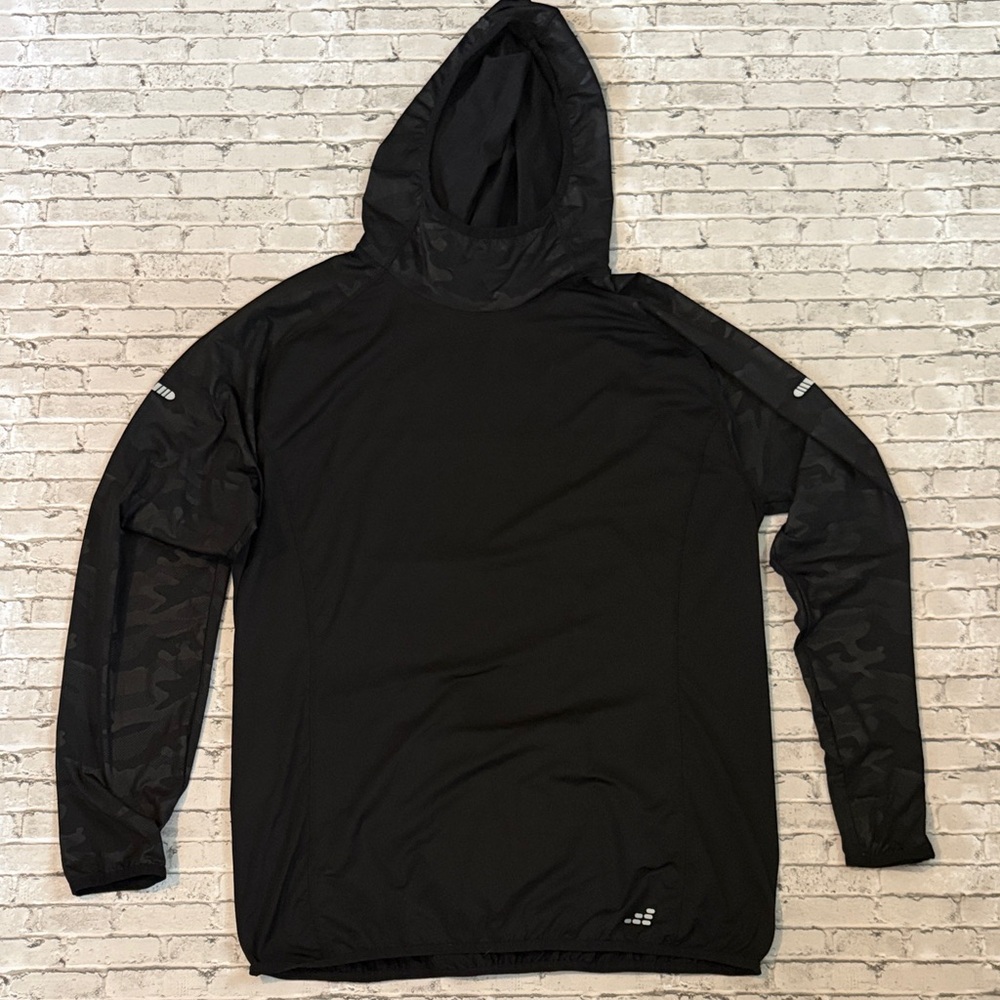 Men's Black Hooded Jacket